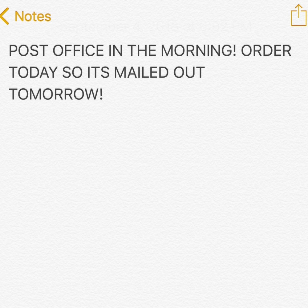 POST OFFICE TRIP!